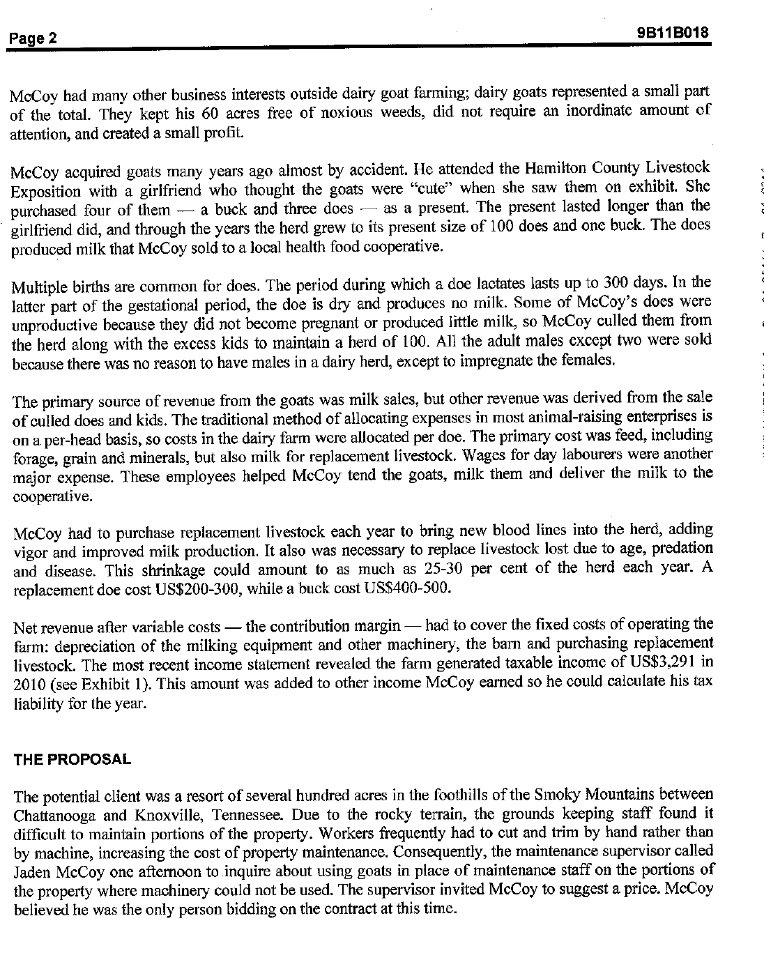 as either fixed or variable and if variable, the rate/day. 4. Compute