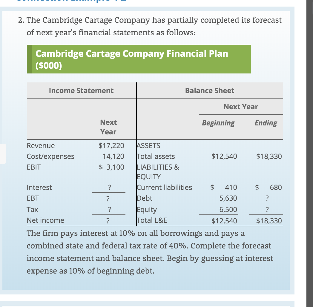 - balance the balance sheet with current assets)question is in the attachment