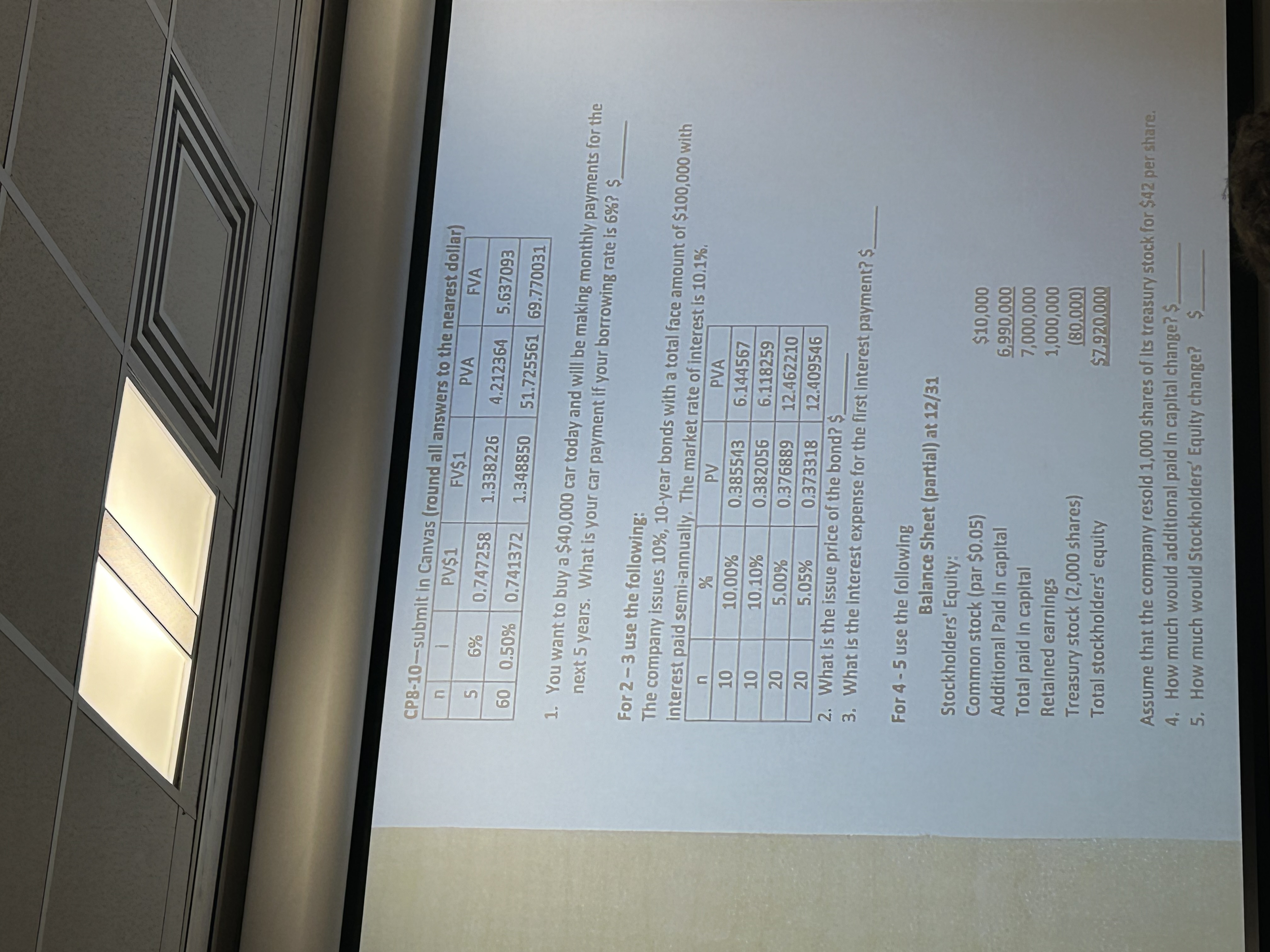  CP8-10- submit in Canvas (round all answers to the nearest dollar)