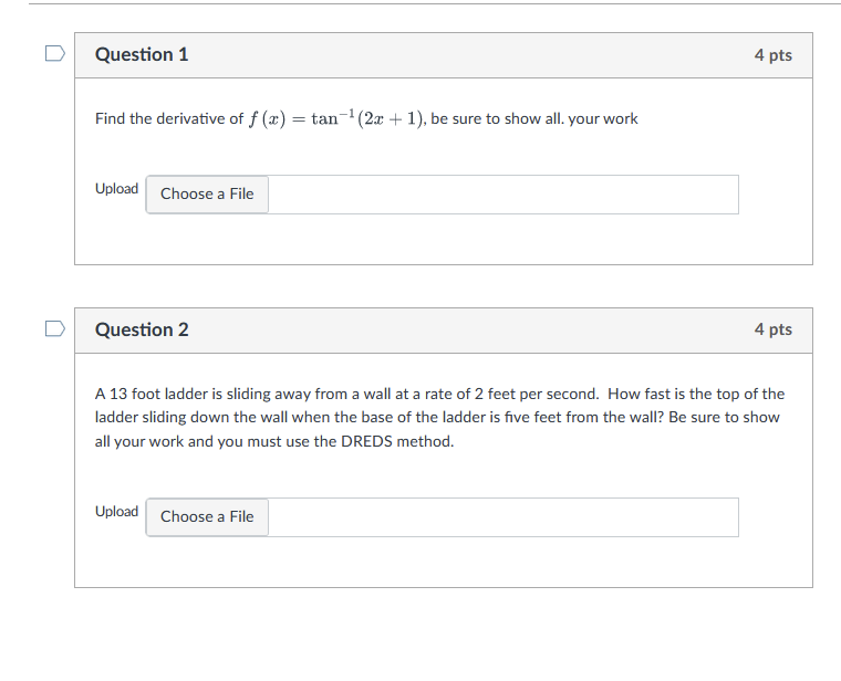  Two Calc Questionsi need this done in less than 50 minuteswhen