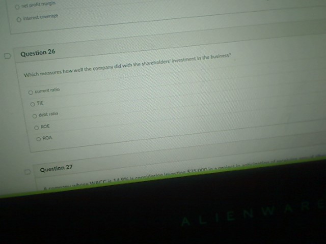 the company did with the shareholders investinent in the business? O current