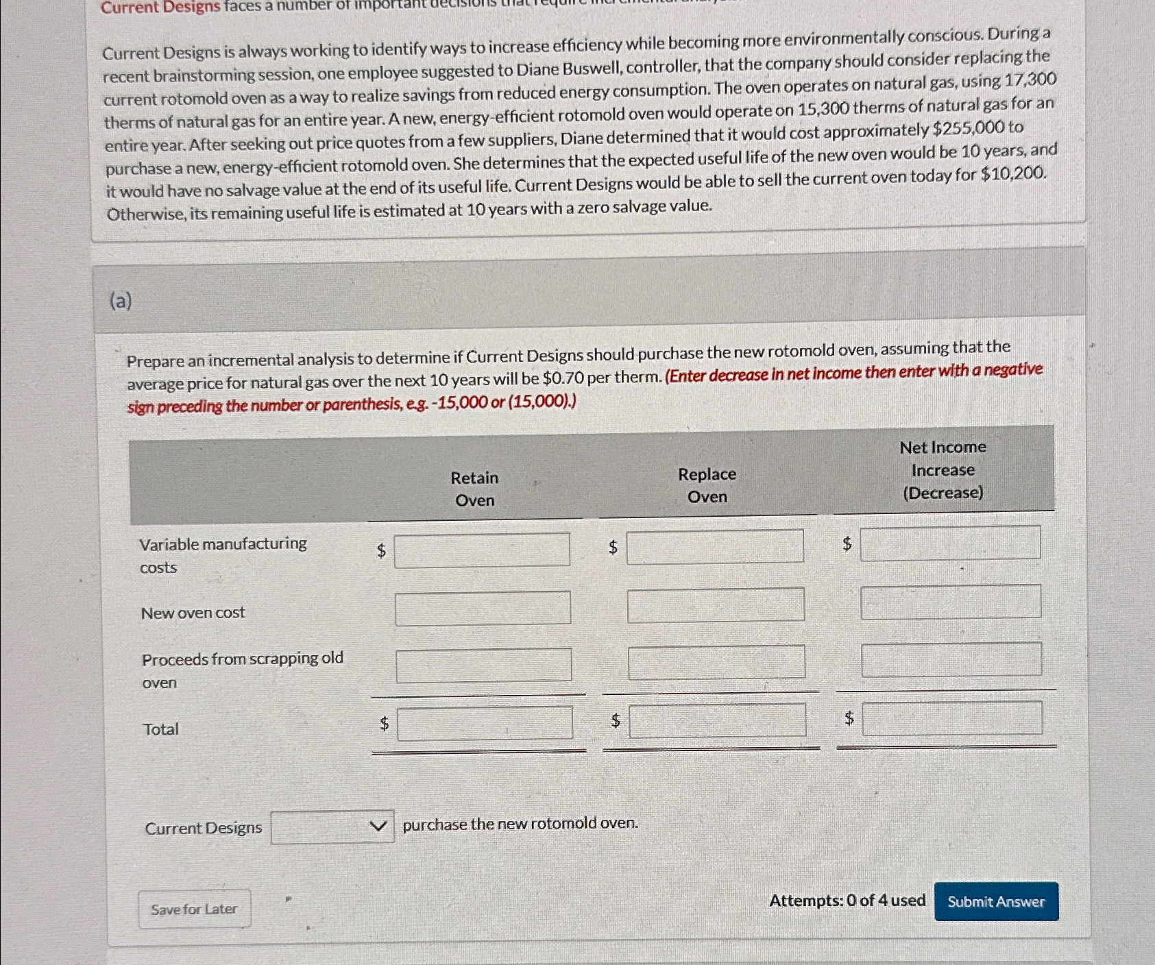 while becoming more environmentally conscious. During a recent brainstorming session, one employee