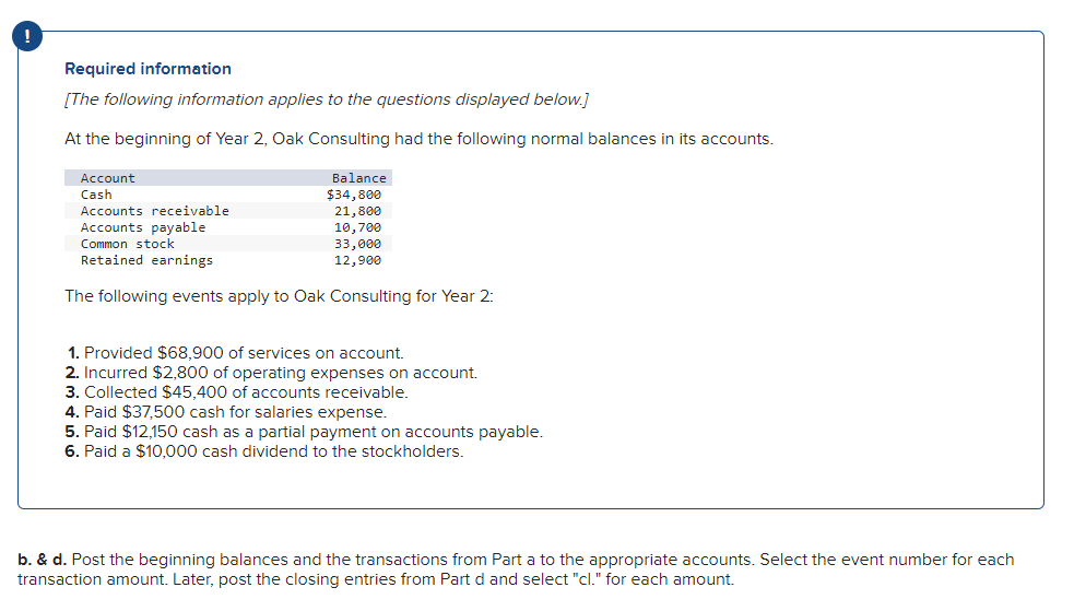  Required information - Items with red are incorrect, need closing entires.