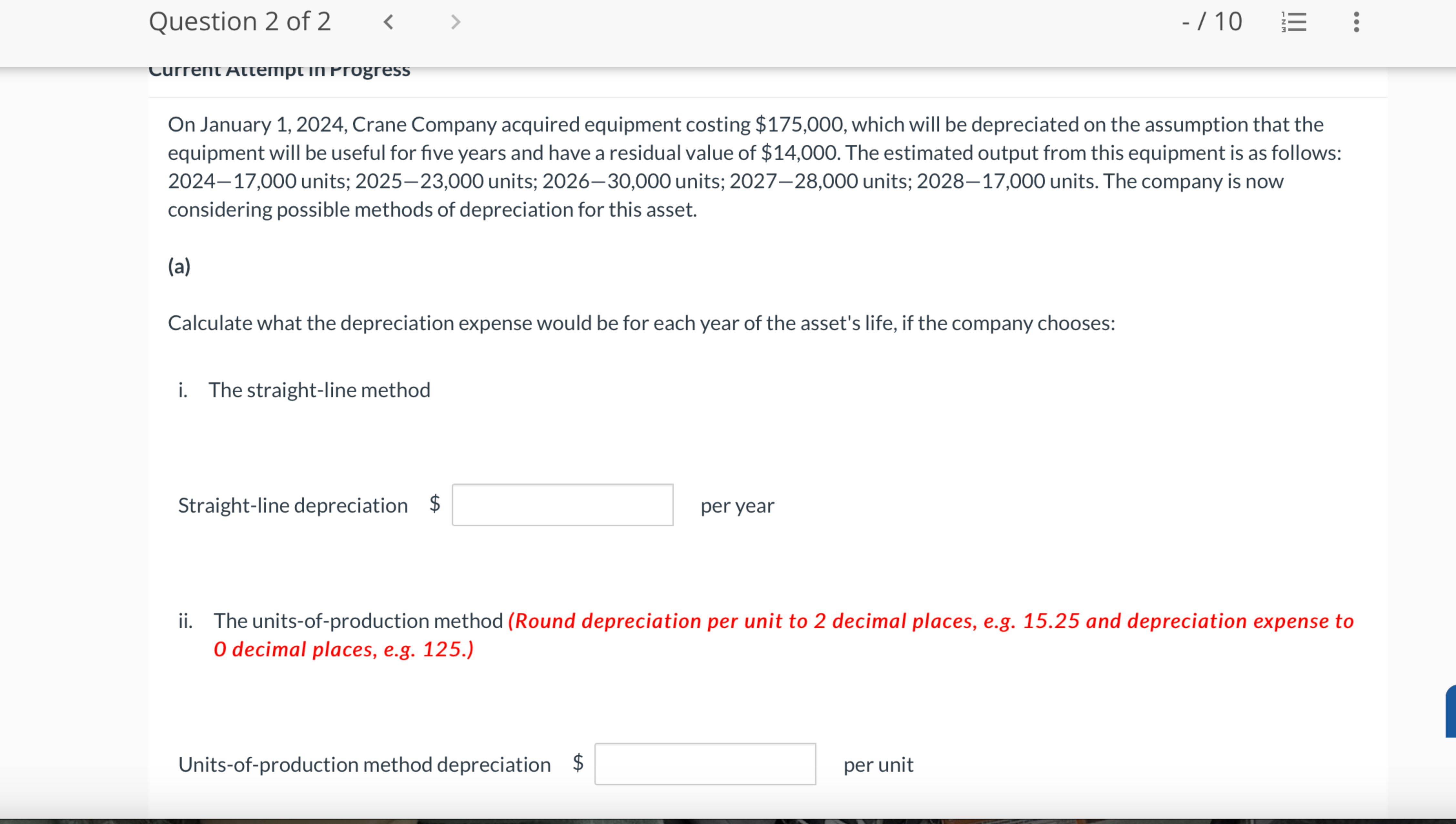 iii. The double-diminishing-balance method Question ??? ot ??? [ Rate ],[ Year