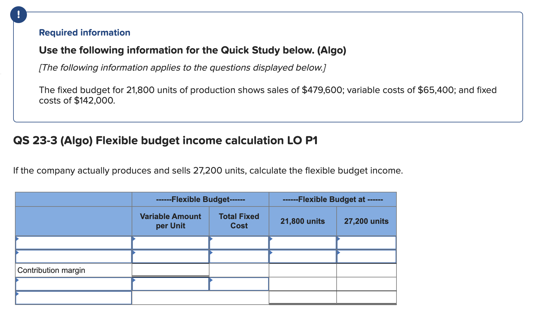 (Algo) Skip to question [The following information applies to the questions displayed