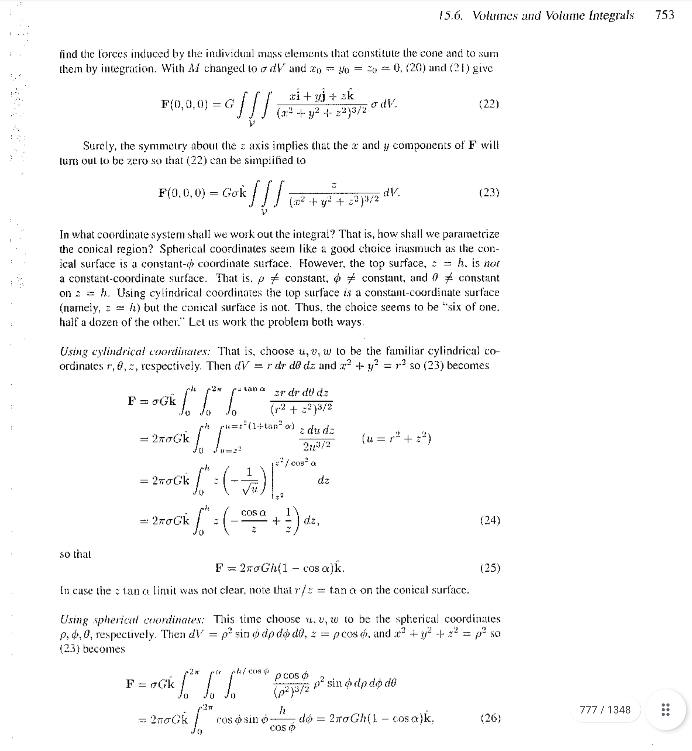 d| do de (constant-p surface) (18) dA = p sin $| do