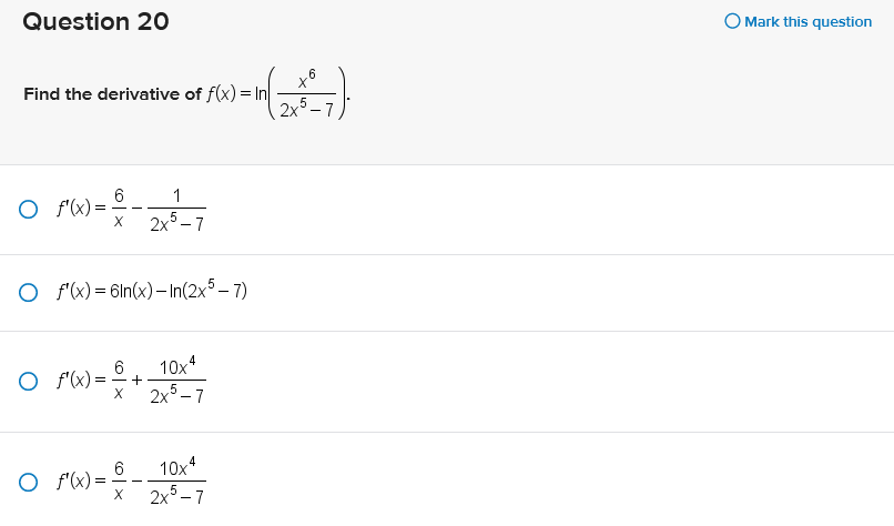 Mark this question The cost function, C(X), in dollars for producing x