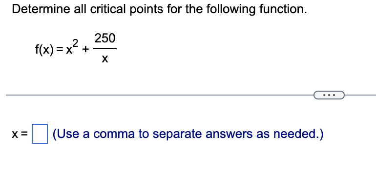 needed.) The function V(x) = x(5 - x)(8 - x), 0