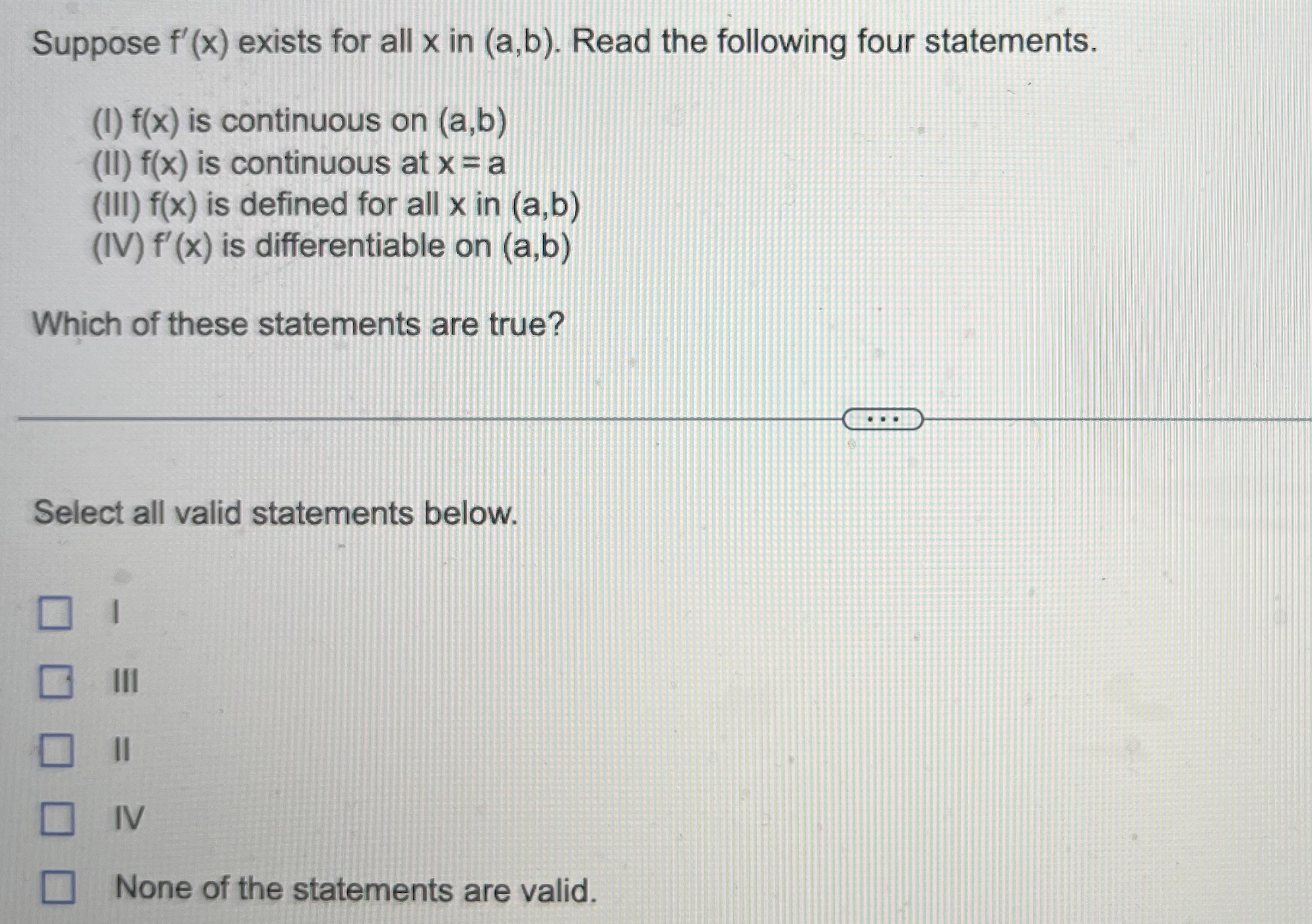 then which of the following is true about lim ? x-a X-a