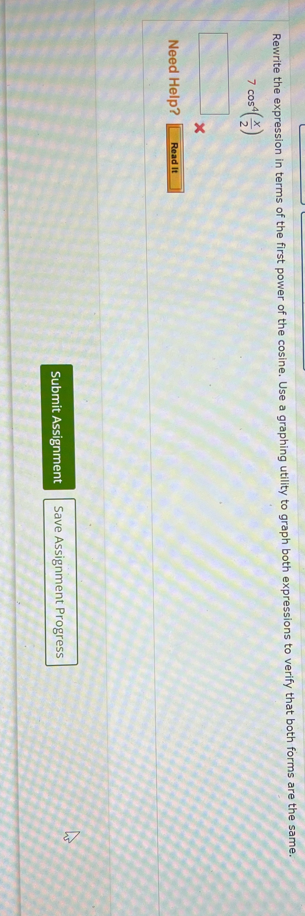 please help, for math!! Rewrite the expression in terms of the