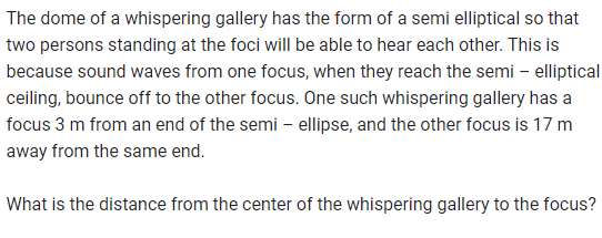 is always twice as ling as the minor axisThe endpoints of the