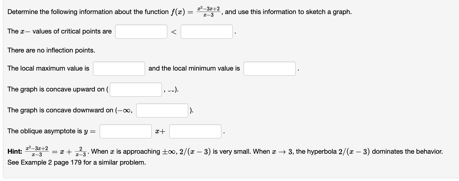 x/4(x 4)2/3 dominates the behavior. The :13 values of critical points are