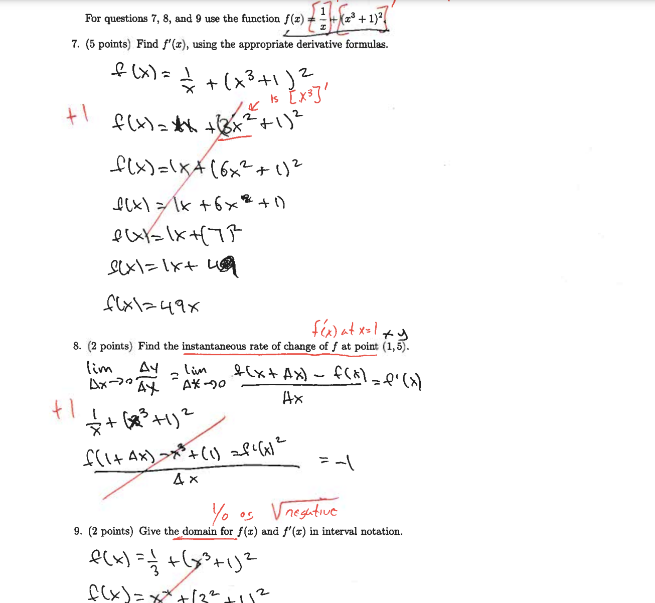 1. (4 points) Find the points of intersection of y = $2