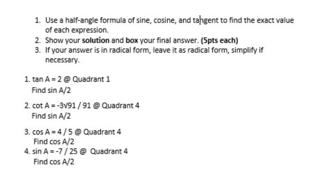 + as x decreases from 5 to 4.6. x 1. Use a