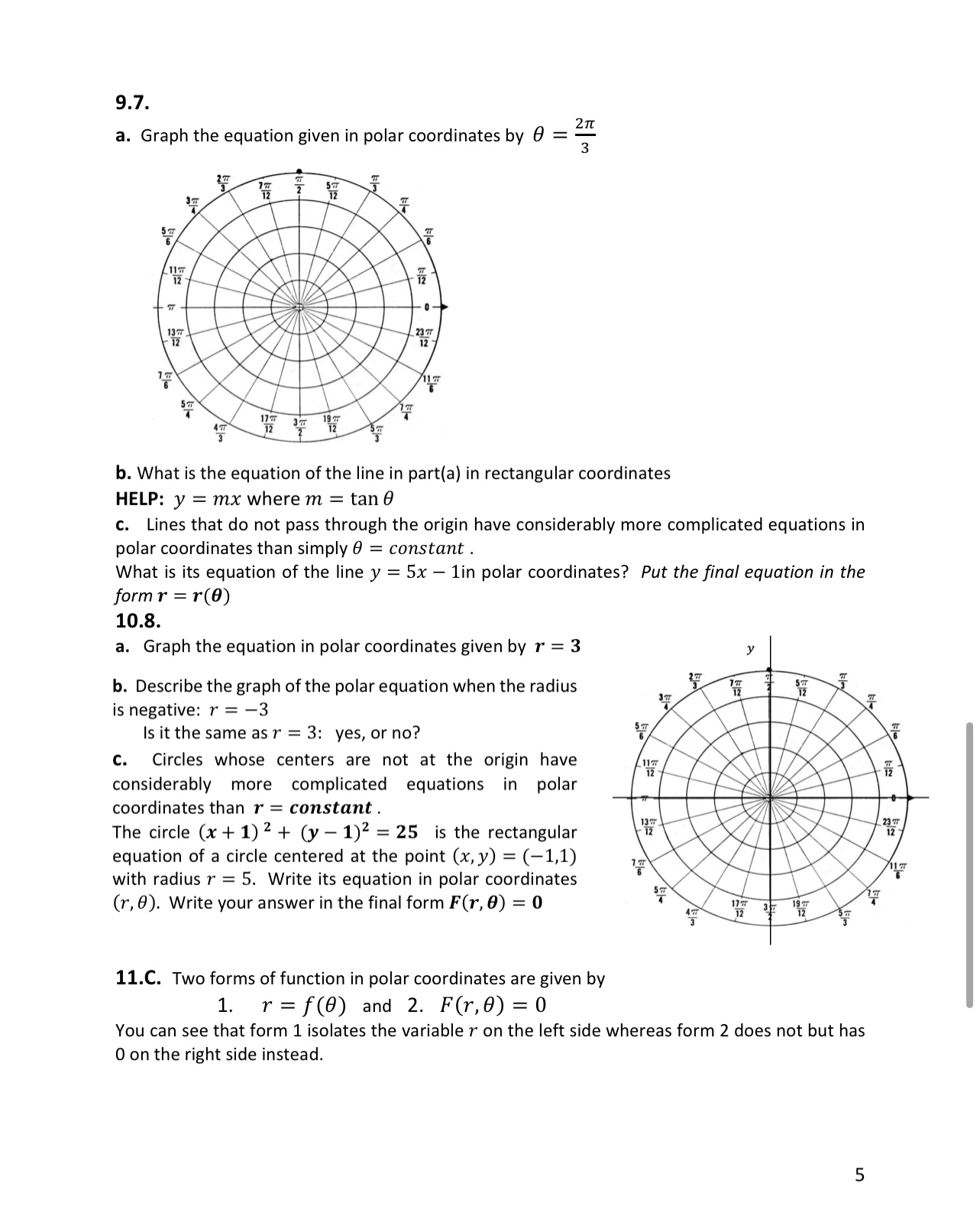 (3,?) where 5T\" = 1800 + 45 . Plot it below and