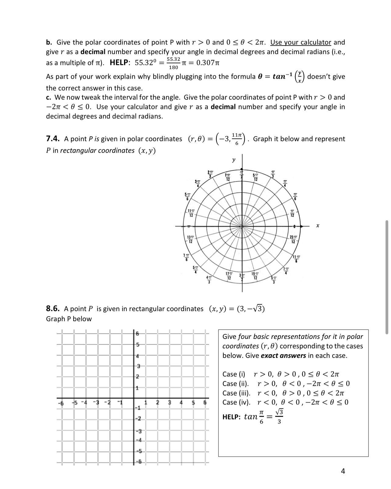 a negative radius and 6 is between a?\" and 27r, that is