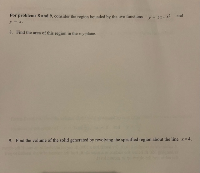 of the region in the first quadrant that is bounded by the