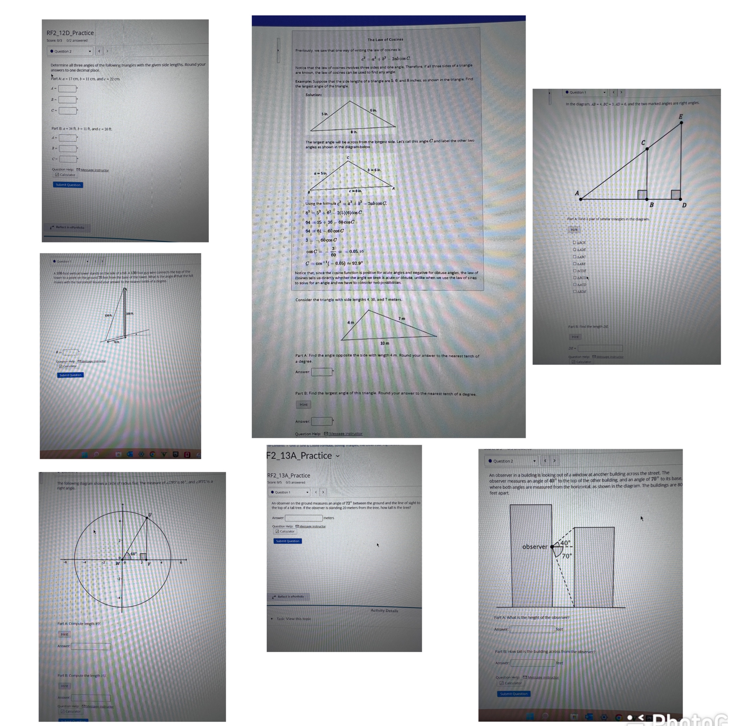 help me answer them correctly, you can zoom in questions and able