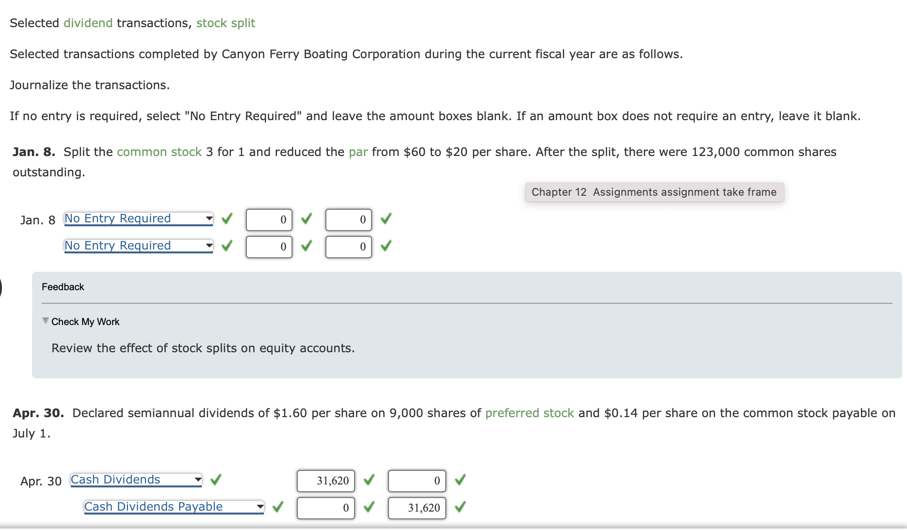 Boating Corporation during the current fiscal year are as follows. Journalize the