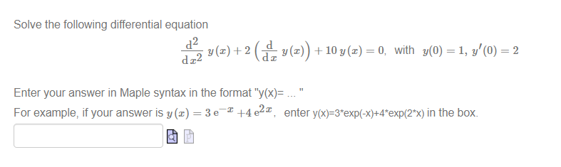 3 y + 6 to rewrite the following differential equation dy (5x+