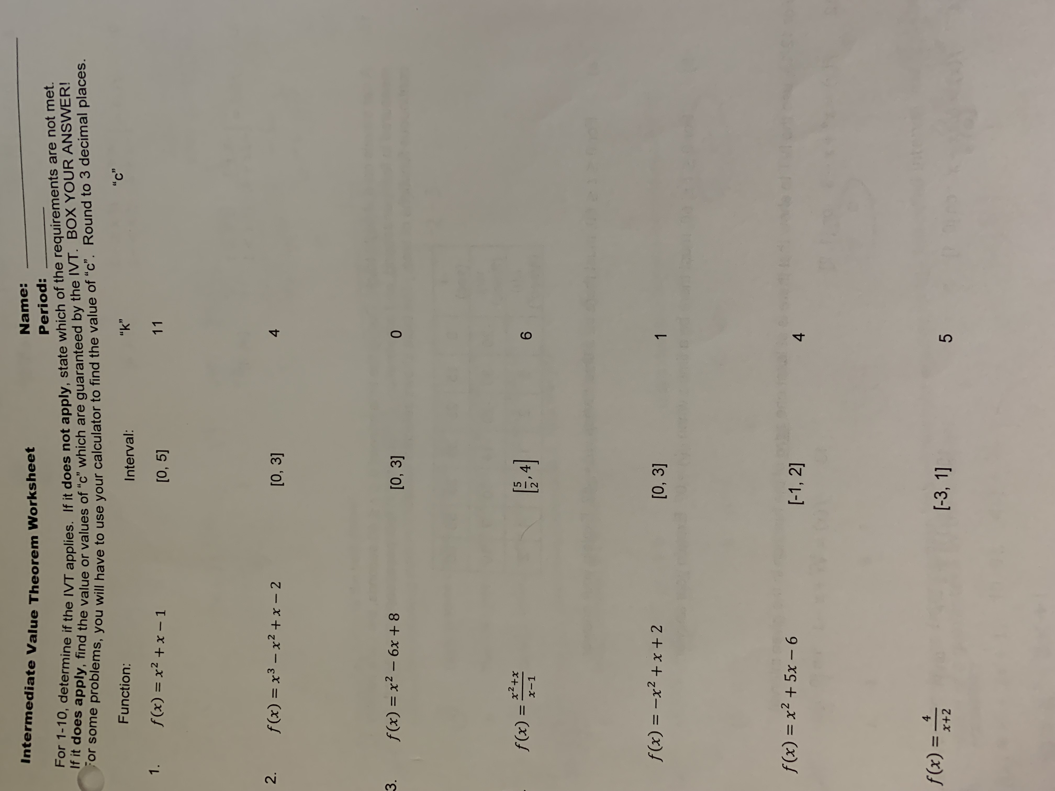 are not met. If it does apply, find the value or values