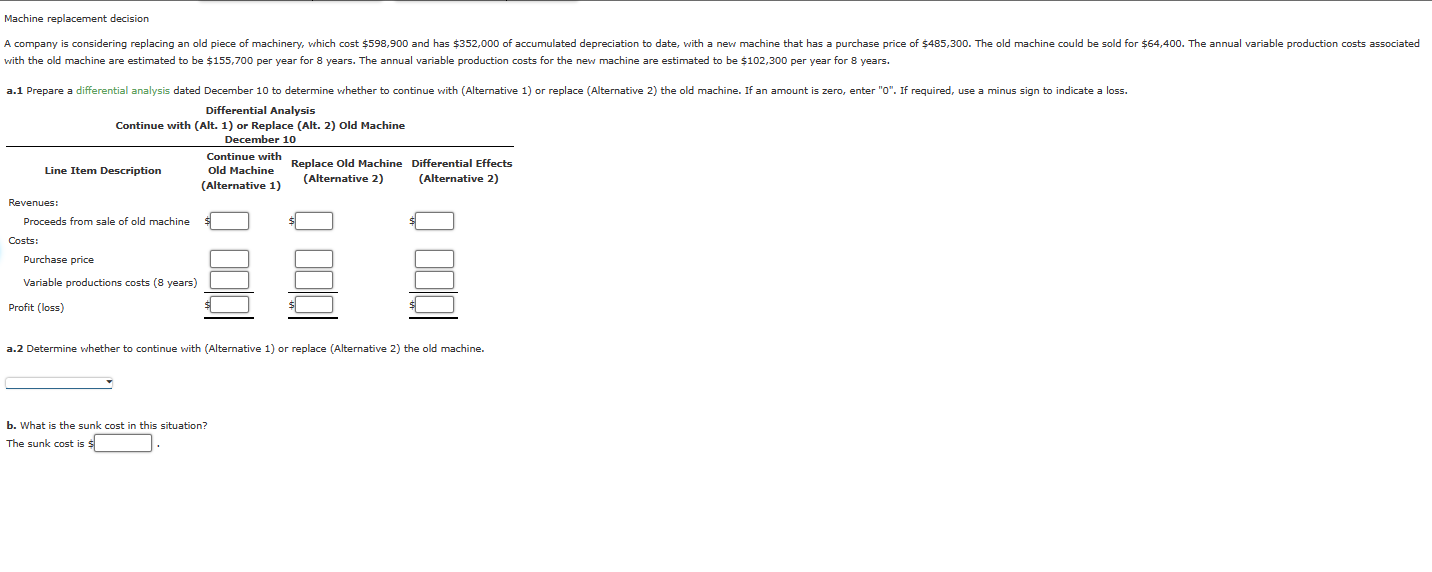 $155,700 per year for 8 years. The annual variable production costs for