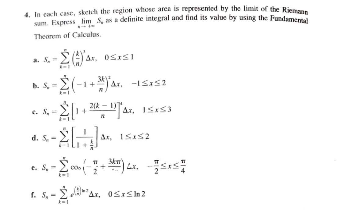 Just (a), (b) and (c) please 4. In each case, sketch