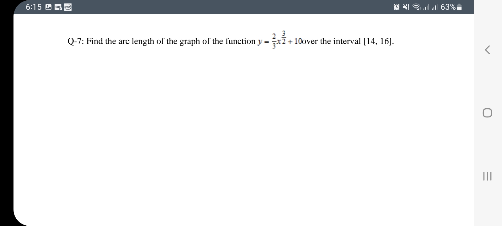gives the volume of the solid formed by revolving the region bounded