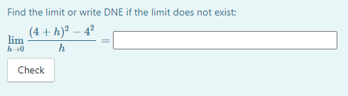 "-inf". If the limit does not exist for any other reason enter