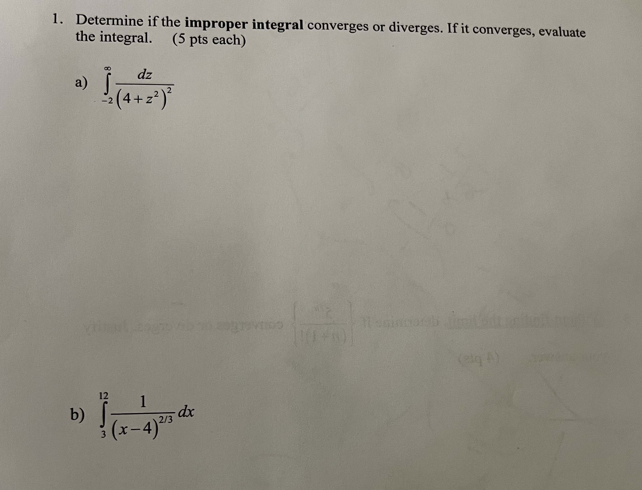  Solve 1.b). Step by step solution required. 1. Determine if the