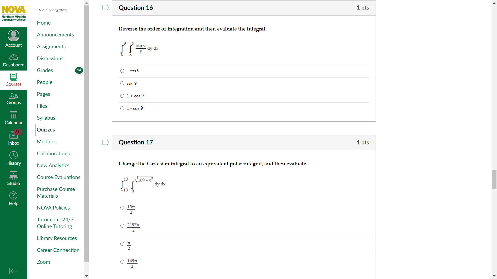 Community College Home Reverse the order of integration and then evaluate the