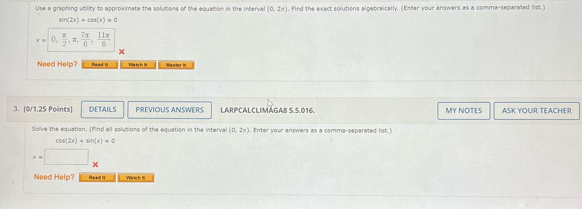 graphing utility to approximate the solutions of the equation in the interval