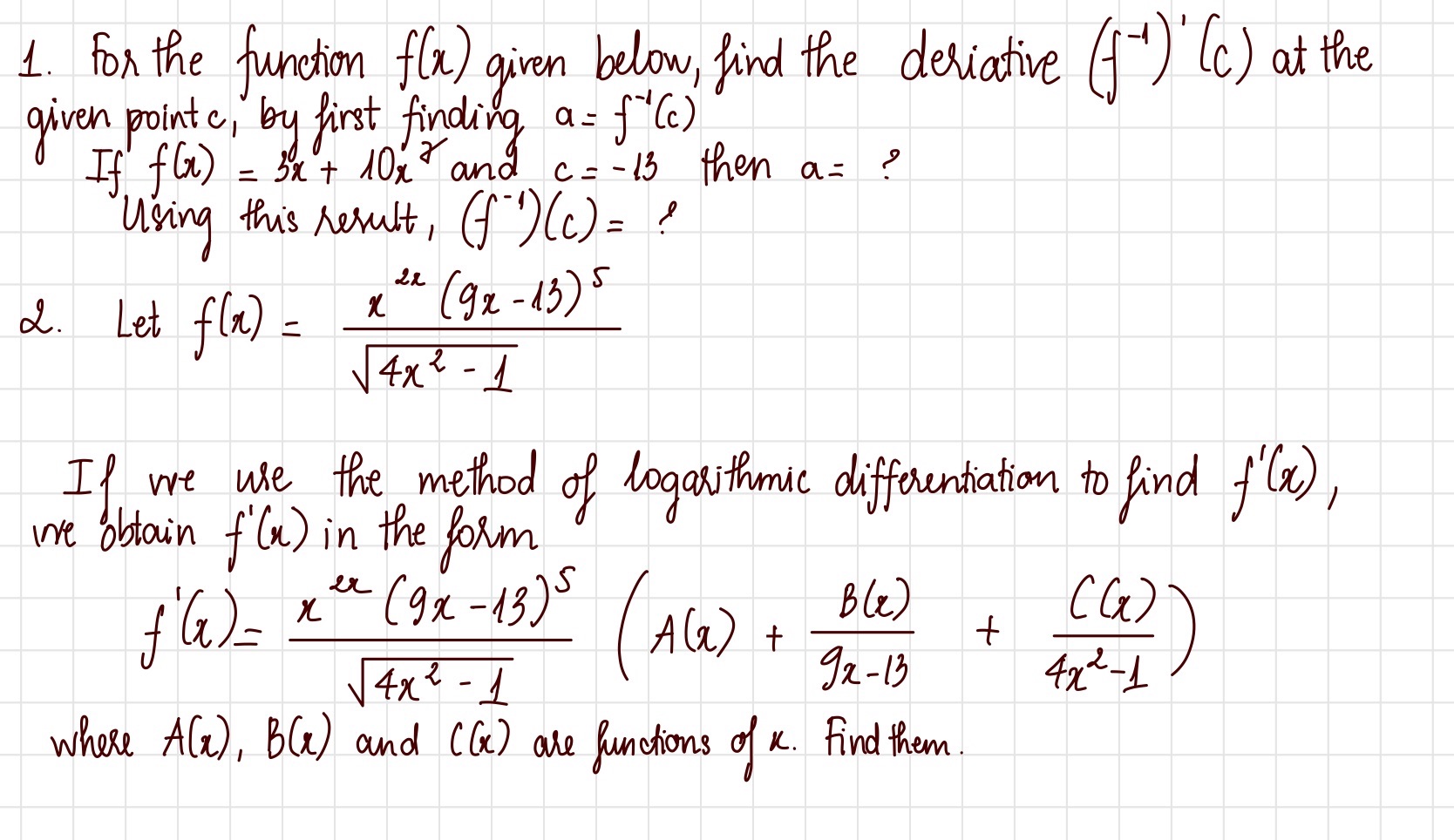 Please solve these 2 question in details and fully explaination. 1.
