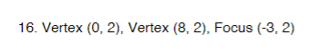 equations of the asymptotes. 8. = 1 49 3612. 25y-16x + 200y+64x-64