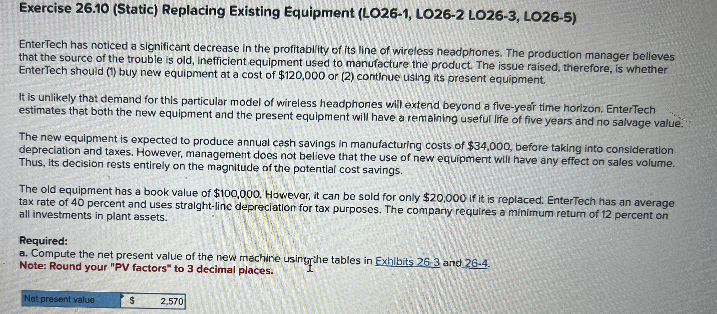 noticed a significant decrease in the profitability of its line of wireless