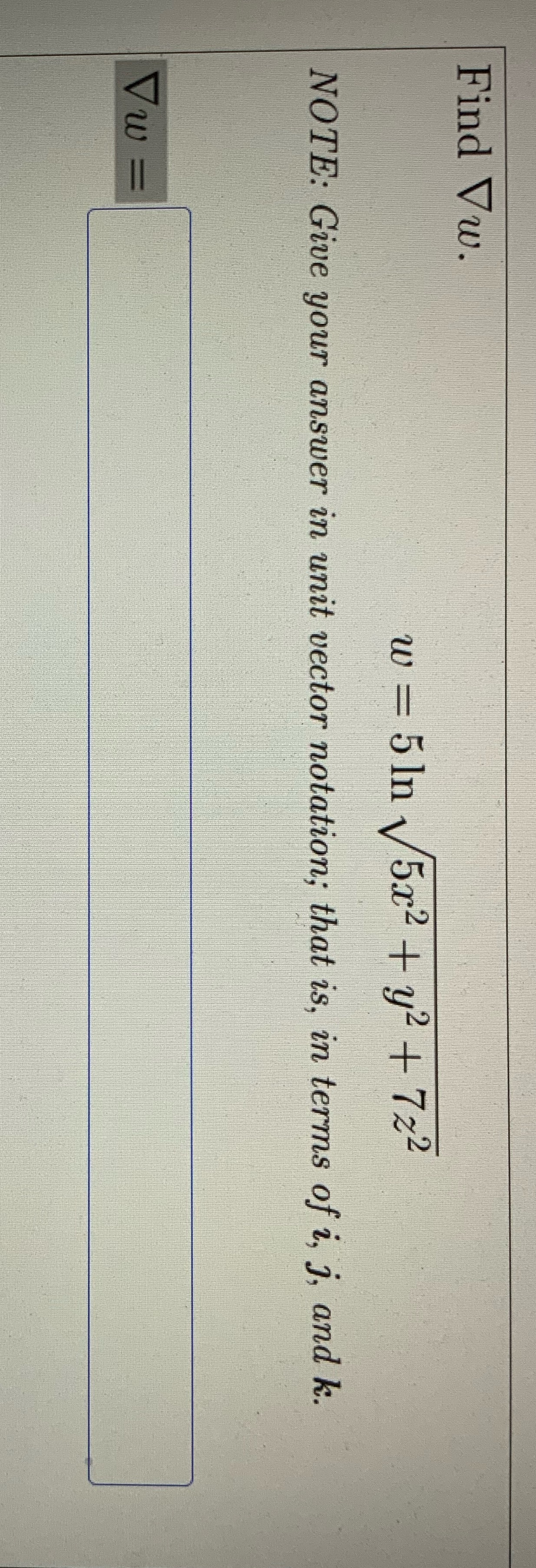 Give your answer in unit vector notation; that is, in terms of