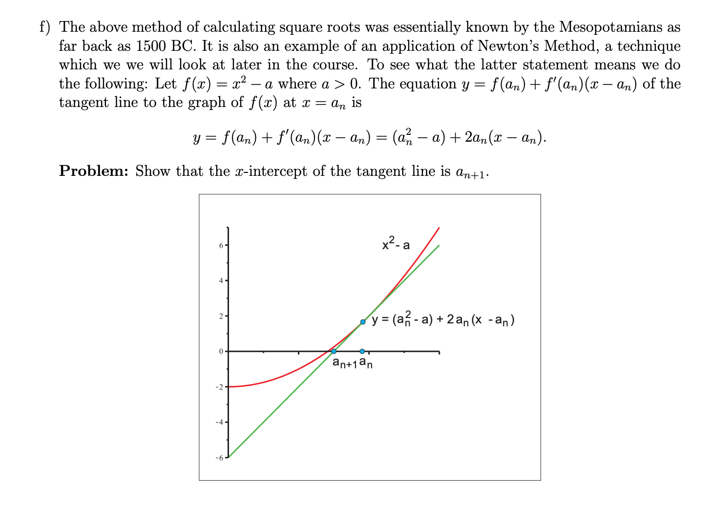 show that if {an} converges to L with L 75 0, then
