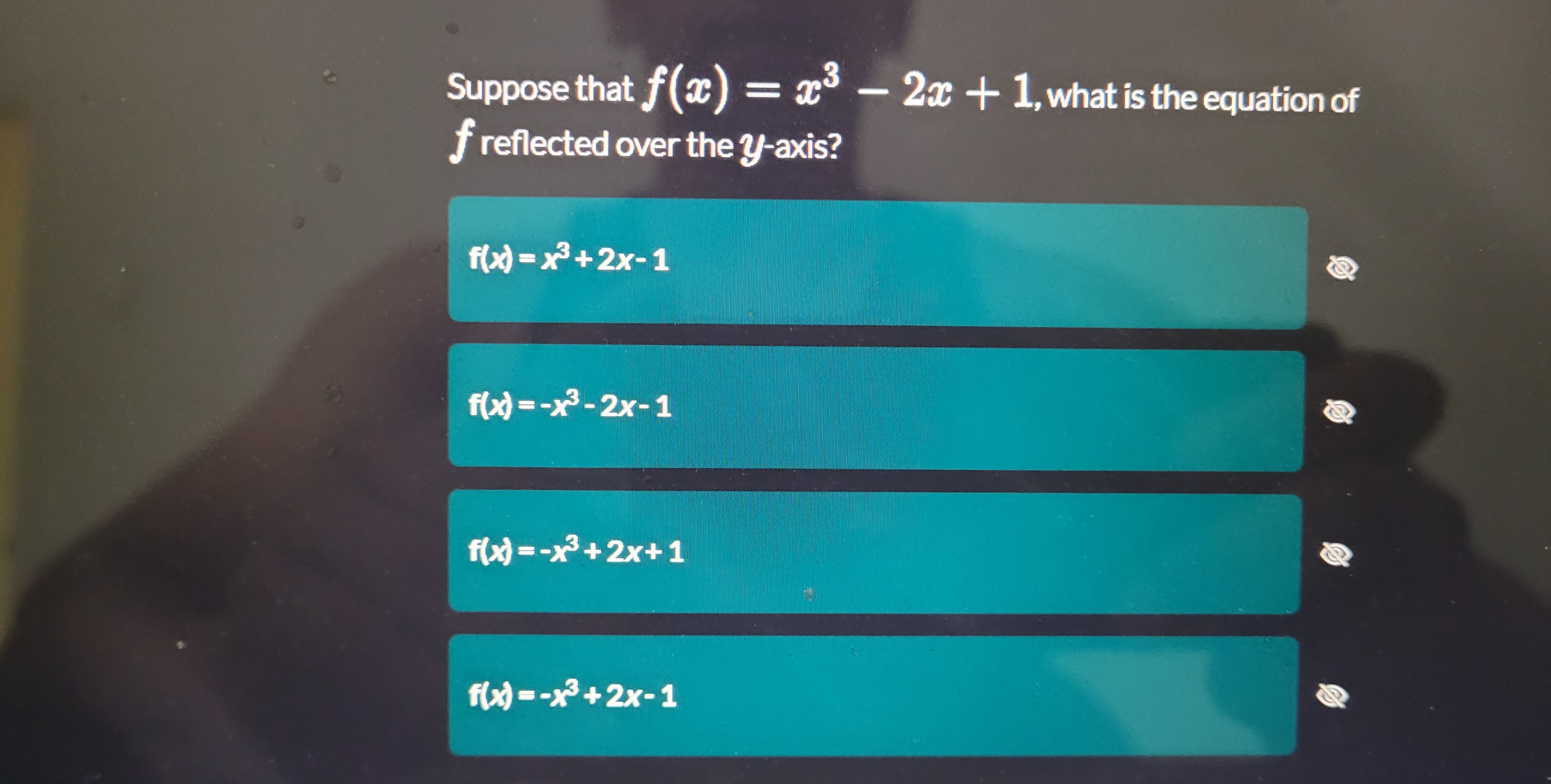 Suppose that f (ac) = a3 - 2x + 1, what
