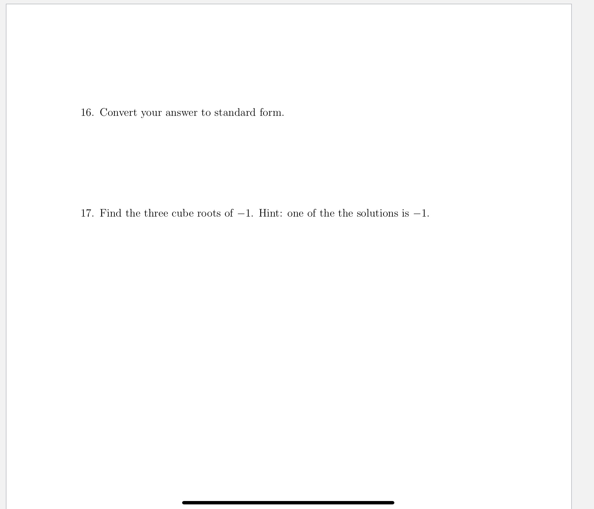 the interval [0, 27) 7. Solve for x : 2 sin(x) cos(x)