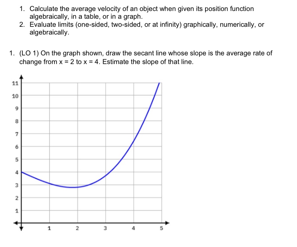would be appreciated!! 1. Calculate the average velocity of an object when