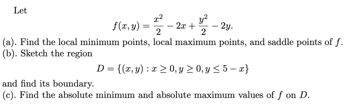 Let $2 2 ___ y__ (a). Find the local minimum points,