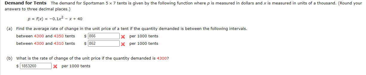  need help to solve please see attached Demand for Tents The
