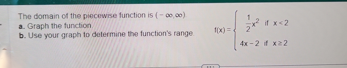 co) 1 a. Graph the function - ,2 if x