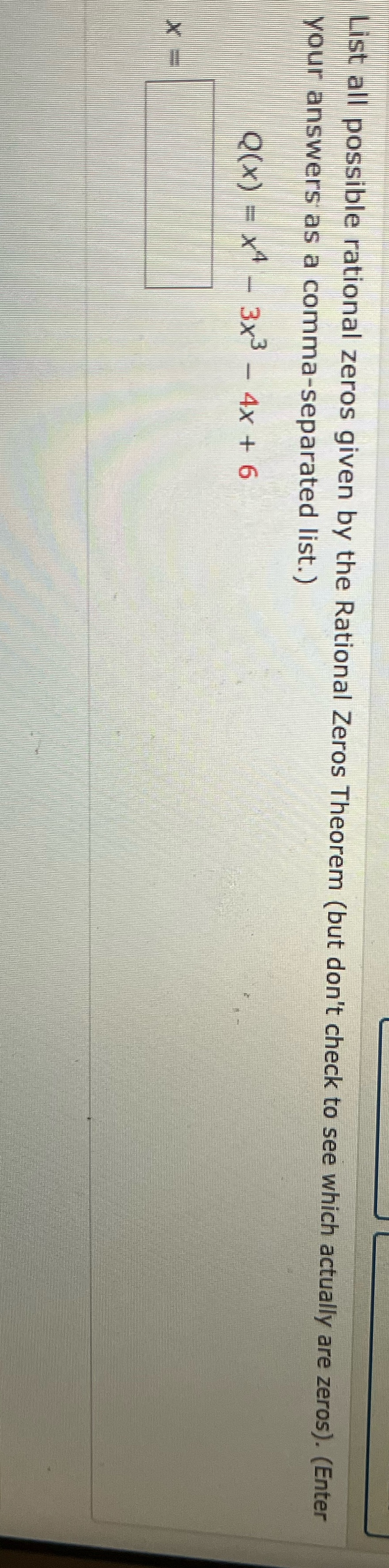 (but don't check to see which actually are zeros). (Enter your answers