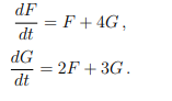 dt = 2F+3G
