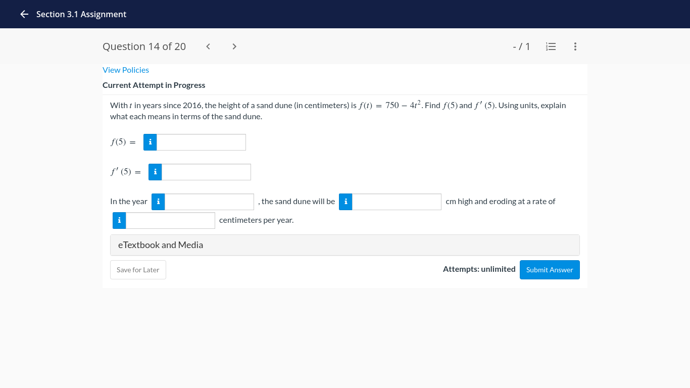 20 - /1 ... View Policies Current Attempt in Progress With t