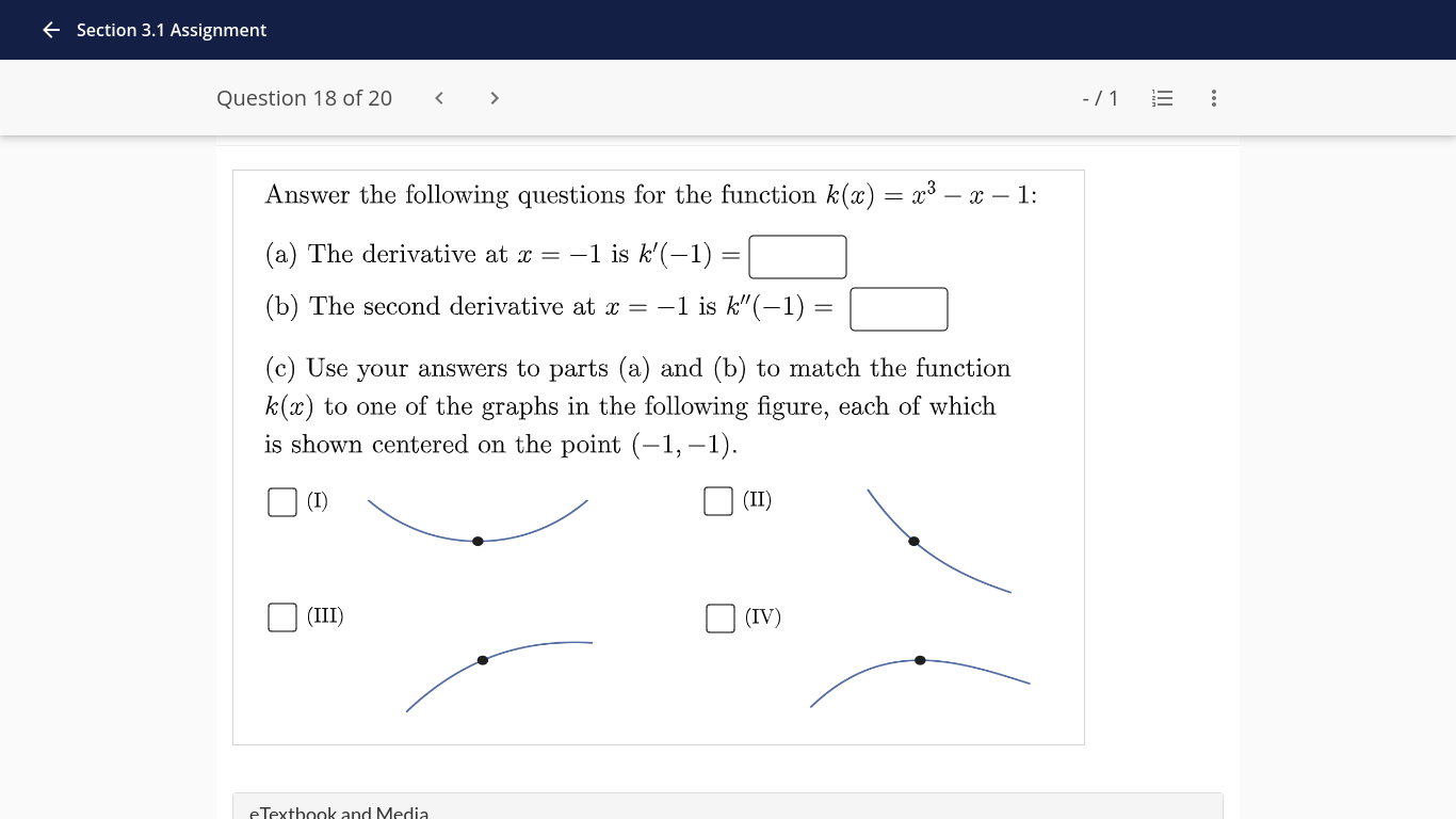 f (t) i eTextbook and Media Save for Later Attempts: unlimited Submit
