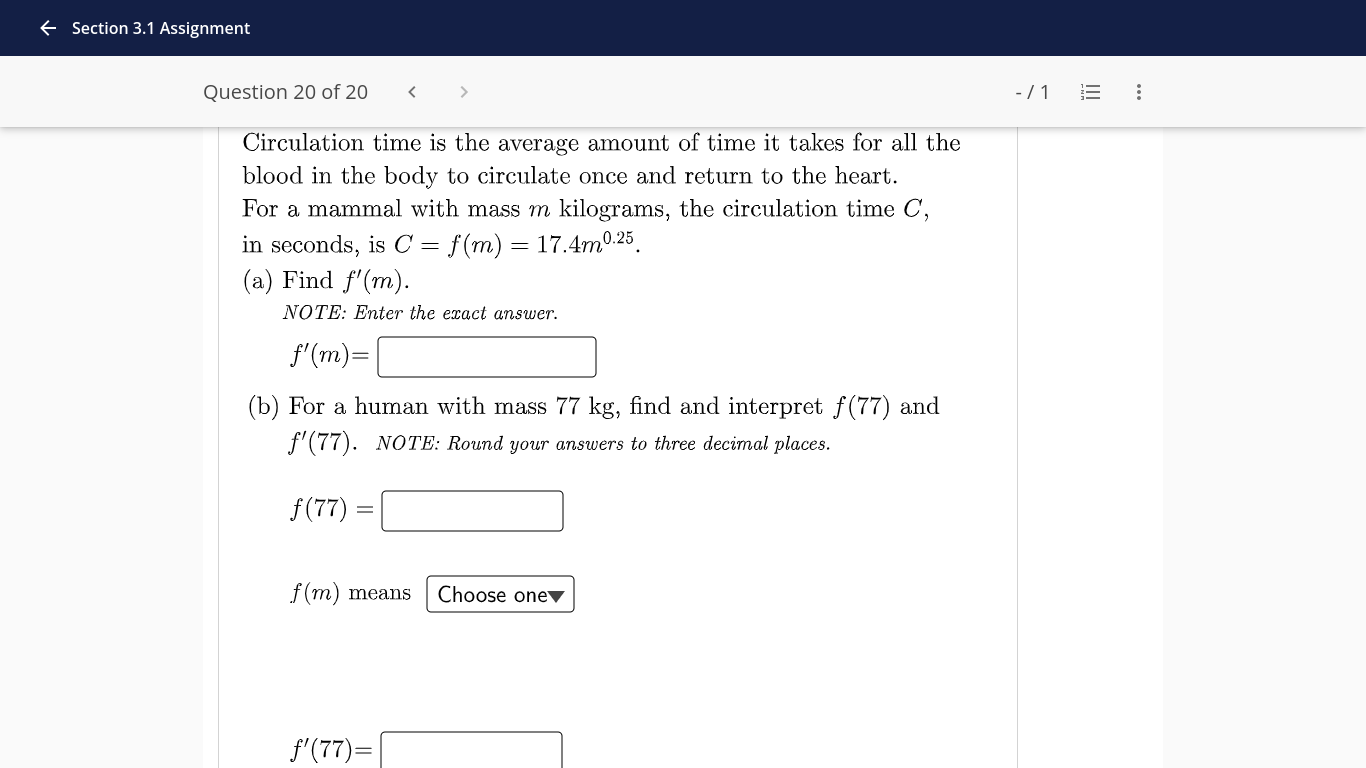 Current Attempt in Progress Given f(x) = x4 - x2 + 1