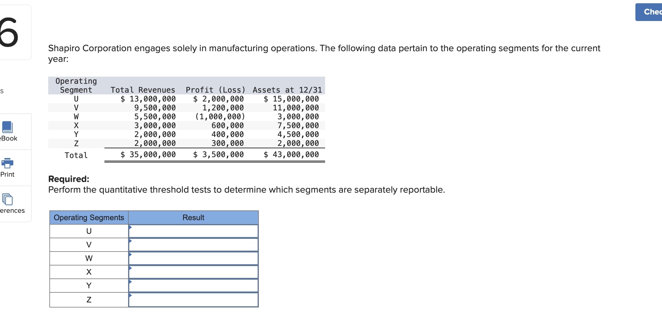 to the operating segments for the current s Eook Print erences year: