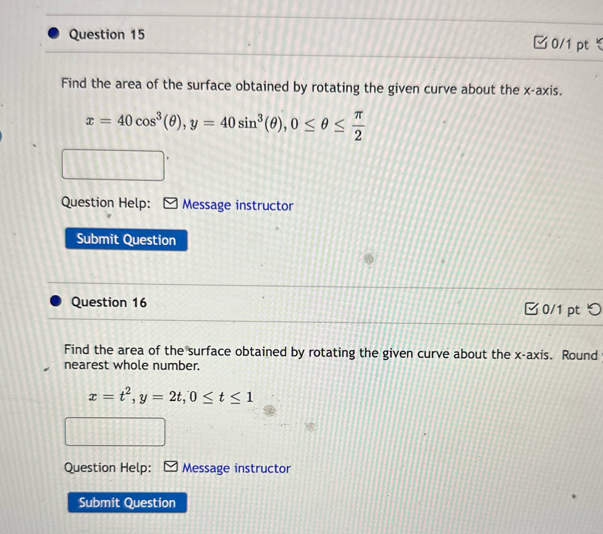  Solwe correctly please . Question 15 0/1 pt Find the area